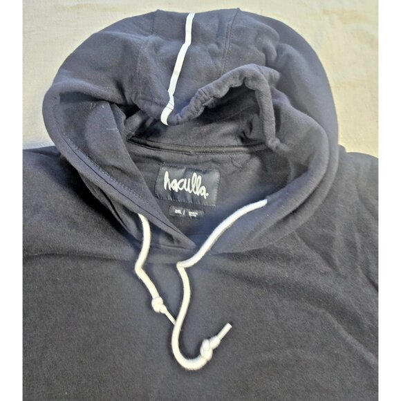 NWOT Haculla Hoodie Unisex 2XL Black Faces Graphic Pullover Streetwear RARE - Picture 5 of 16